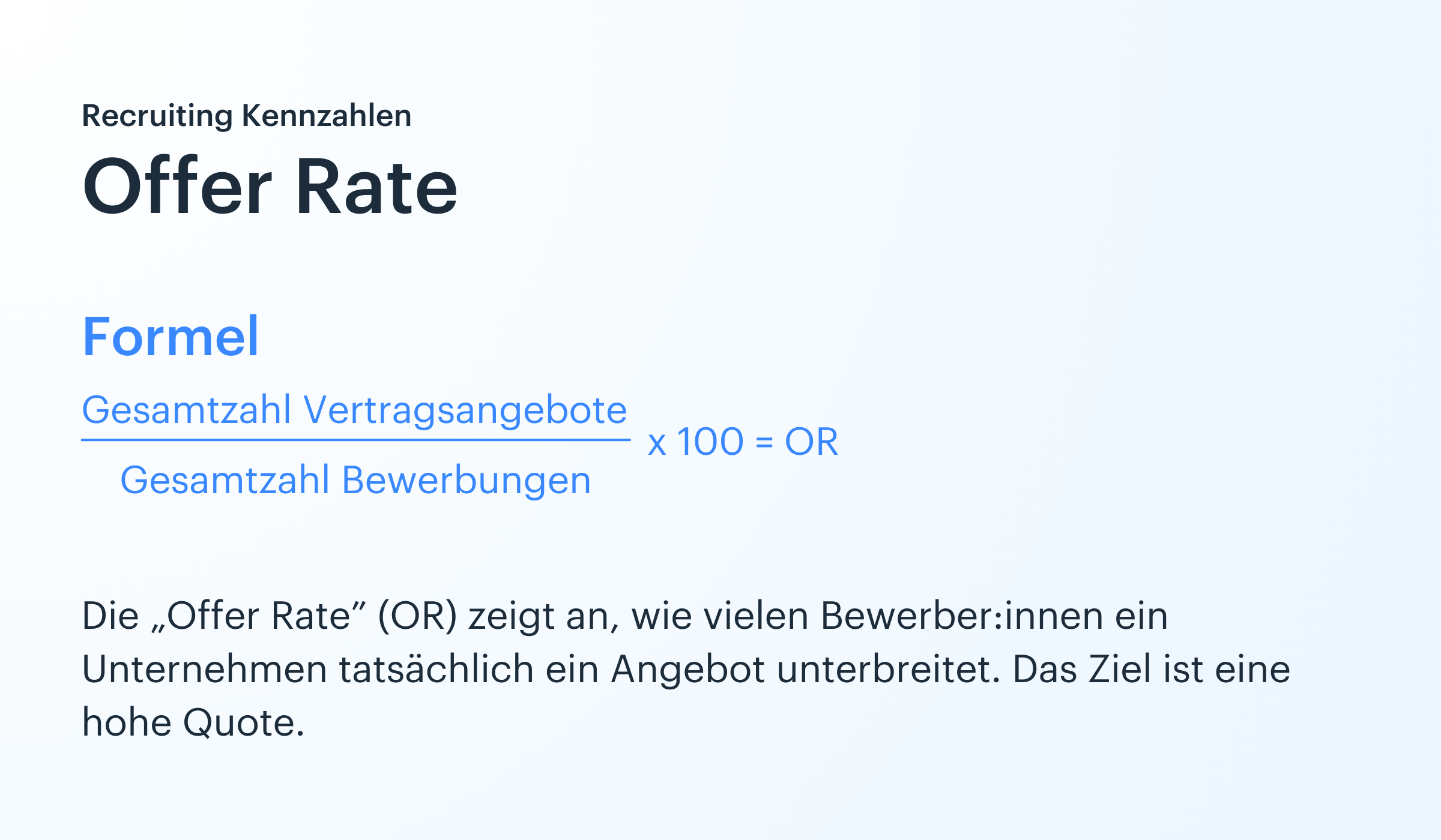 Formel für die Offer Rate