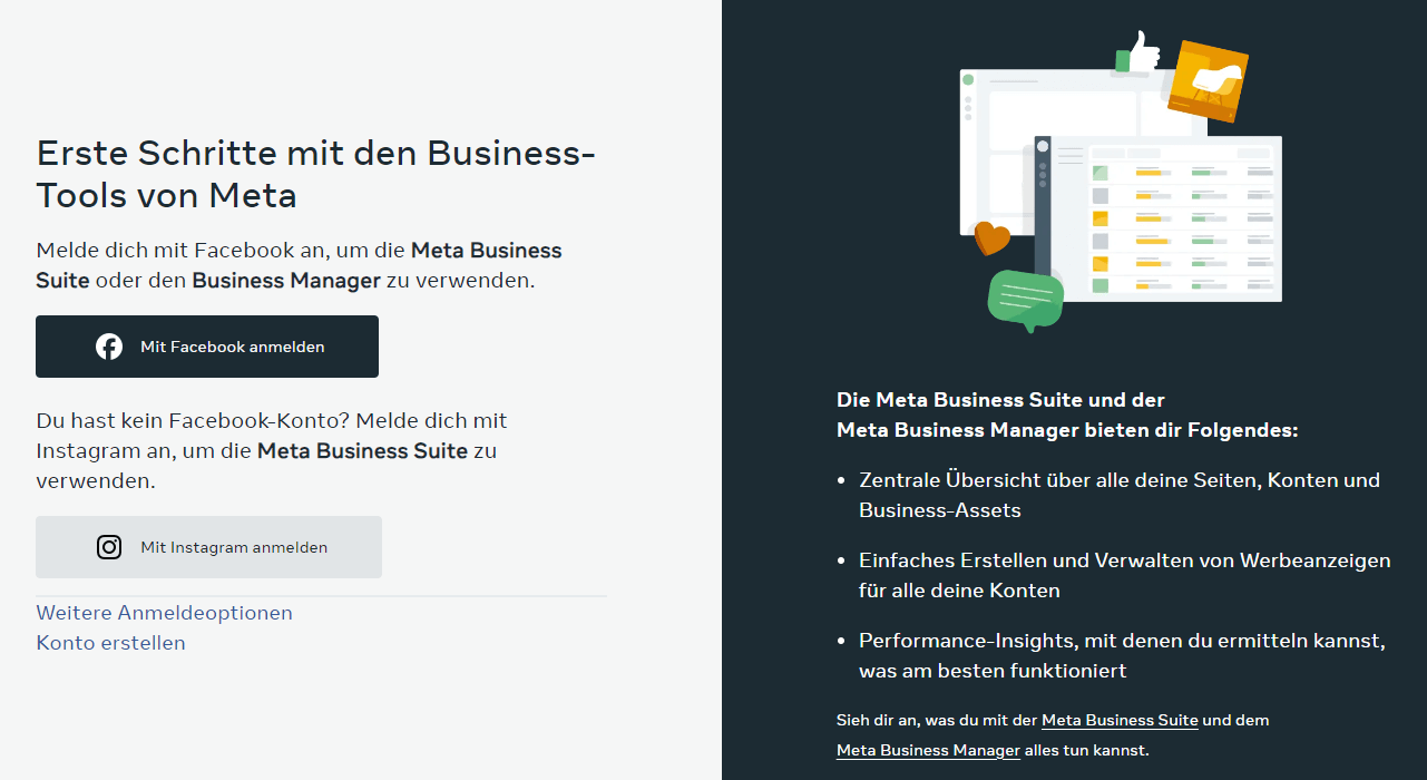  Login zum Meta-Business-Manager